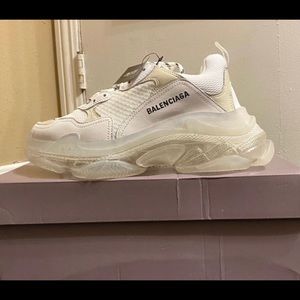 Balenciaga Triple S Clear sole White EU 41=US 8